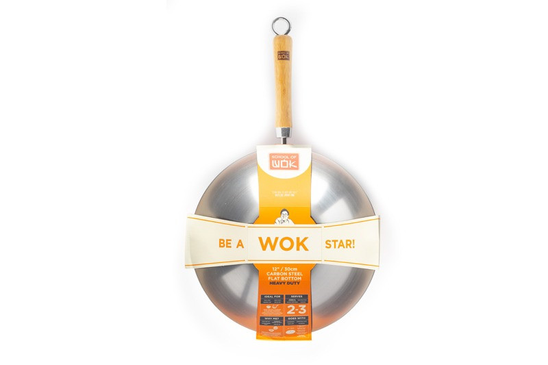 12" HEAVY DUTY CARBON STEEL WOK (12322040)