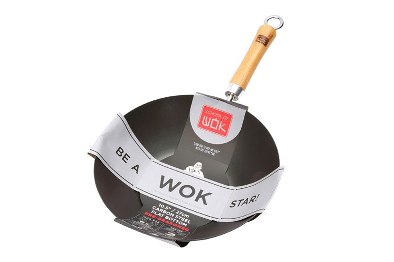 10.5" PRE SEASONED CARBON STEEL WOK (12322051)
