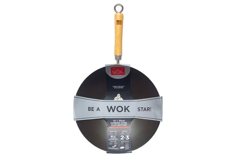 12" PRE SEASONED CARBON STEEL WOK (12322044)