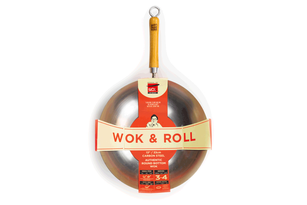 13" WOK & ROLL ROUND BOTTOM WOK (12322001)