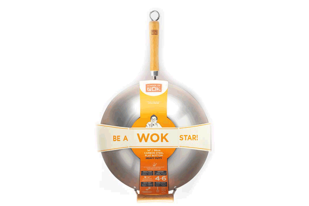 14" HEAVY DUTY CARBON STEEL WOK (12322042)