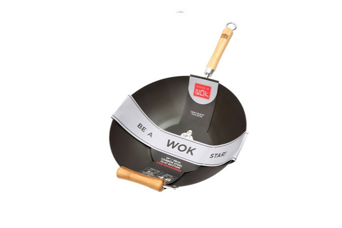 14" PRE SEASONED CARBON STEEL WOK (12322054)